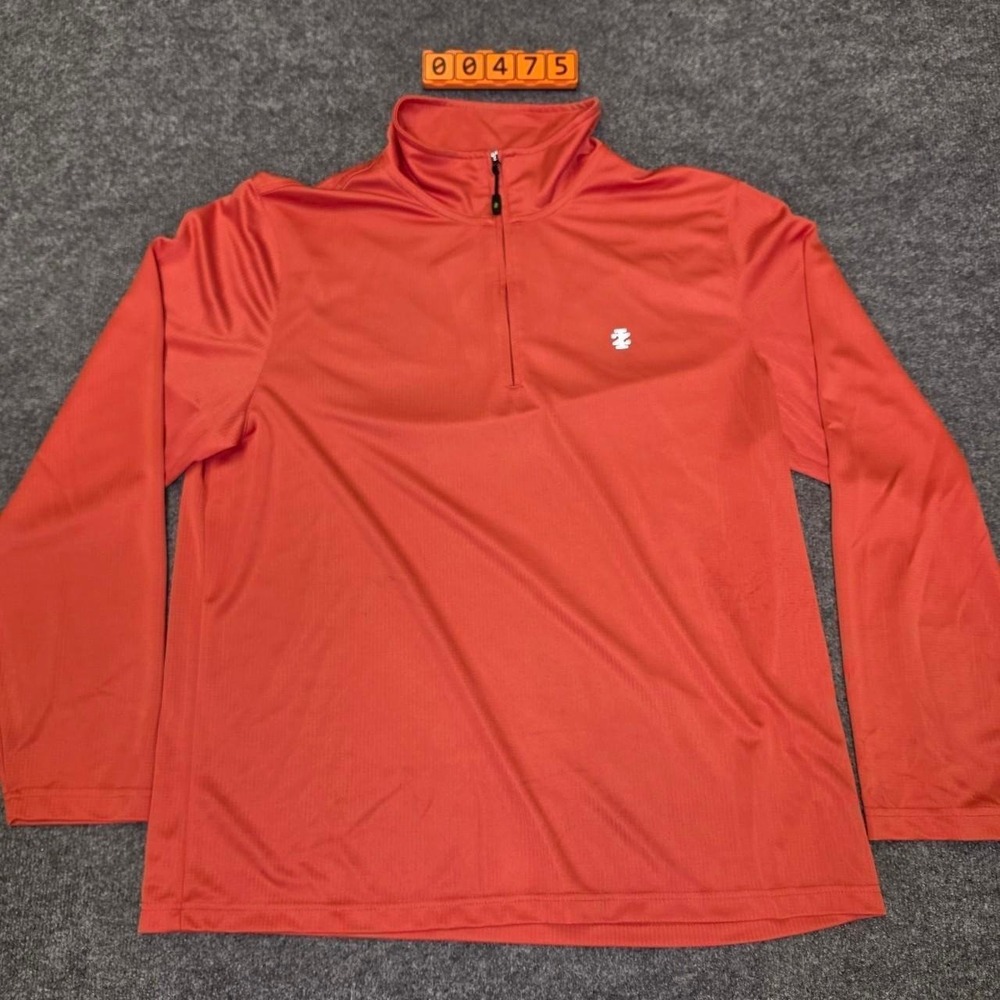 Izod Golf Orange 1/4 Zip Pullover Size XL